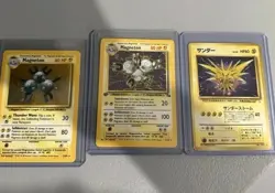 Zapdos Magneton Vintage Holos All Great Condition Pokemon Card First Edition - Image 1