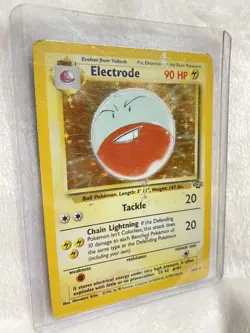 Electrode 2/64 Holo Rare Jungle Set Edition Pokemon Card 1999 WOTC WORN FADED - Image 4