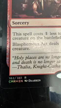 Blasphemous Act Commander Legends Foil magic Card - Image 5