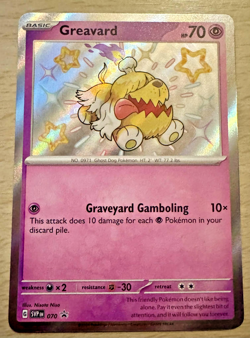 Pokemon TCG Greavard SVP 070 Scarlet & Violet Black Star Promo Holo Card - Image 1