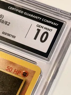 CGC 10 GEM MINT Machop 59/82 1st Edition Team Rocket Pokemon Card Rare - Image 5