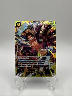 One Piece CCG: Monkey.D.Luffy OP10-118 SEC Royal Blood English Holo Foil NM Card - Image 1