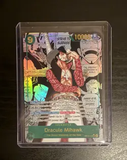 Mihawk OP14-119 SEC Manga Alt Art The Azure Sea's Seven ONE PIECE Card ENGLISH - Image 1