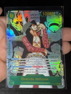 Mihawk OP14-119 SEC Manga Alt Art The Azure Sea's Seven ONE PIECE Card ENGLISH - Image 3