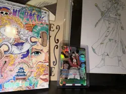 Mihawk OP14-119 SEC Manga Alt Art The Azure Sea's Seven ONE PIECE Card ENGLISH - Image 5