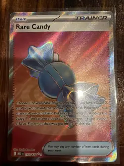 Rare Candy 175/132 Mega Evolution Full Art Illustration rare Pokemon Card MINT - Image 1