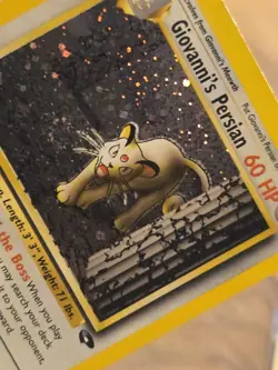 GIOVANNI'S PERSIAN 008/132 Gym Challenge Pokemon Card Holo WOTC NM - Image 3