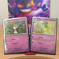 Ralts 058/132 & Kirlia 059/132 Me01:Mega Evolution COSMOS HOLO CARDS Pokemon TCG - Image 1