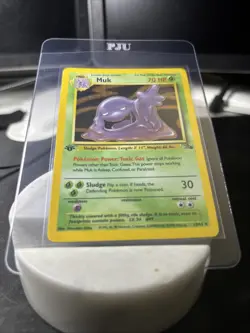 Pokemon Muk TCG Holo Rare Card 13/62 Fossil 1st Edition M/Nm Condition - Image 2