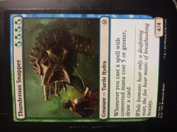 Thunderous Snapper Magic The Gathering Throne Eldraine 215 Hydra Green MTG - Image 2
