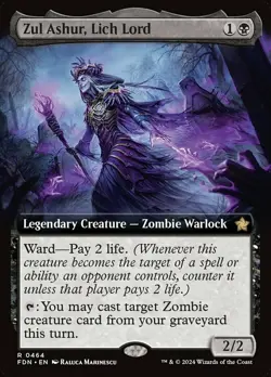 Near Mint x 1 Zul Ashur, Lich Lord - Extended Art Foundations Variants - Image 1