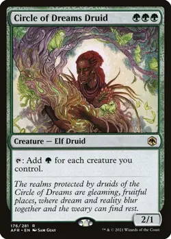 MTG Circle of Dreams Druid AFR 176/281 Regular Rare - Image 1