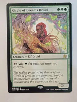 MTG Circle of Dreams Druid AFR 176/281 Regular Rare - Image 2