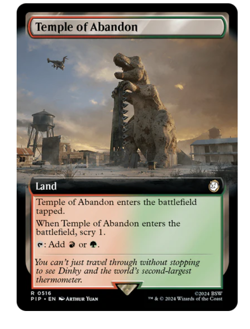 Temple of Abandon - Extended Art Fallout MTG - Image 1