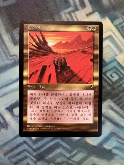 MTG Korean Squandered Resources MM- Unplayed Visions - Image 1