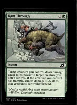 MTG Ram Through 170/274 Ikoria: Lair of Behemoths Lot 2 LP - Image 1