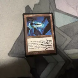 SIGNED Cursed Scroll MTG Reserved List Premodern Magic Artifact MP - Image 1
