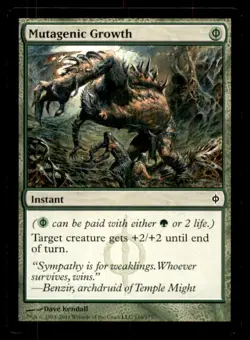 MTG Mutagenic Growth LP Light Play New Phyrexia [2879] - Image 1