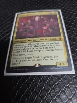 Edgar Markov, Commander 2017, 036/309, Foil, Magic; Excellent Condition - Image 1
