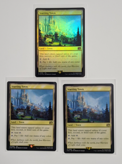 Magic MTG Final Fantasy Starting Town x2 Normal x1 Foil 0289 Rare - Image 1