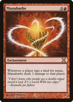 10th Edition MTG 1 Manabarbs Magic - Image 1