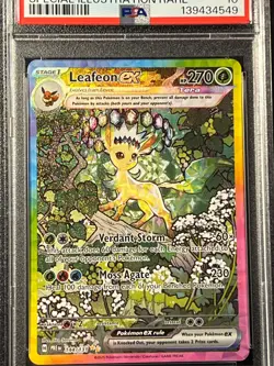 PSA Gem Mint 10- #144 LEAFEON EX SIR- 2025 Pokemon Prismatic Evolutions EN - Image 3
