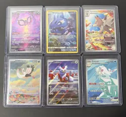 Pokemon TCG Card Lot Of 6 - Full Arts, Illustration Rare - With Top Loaders - Image 1