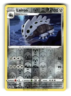 Pokemon Chilling Reign LAIRON 110/198 Reverse Holo - Image 1