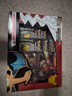 Pokemon TCG Celebrations Collection Lance's Charizard V Box 820650101625 - Image 1