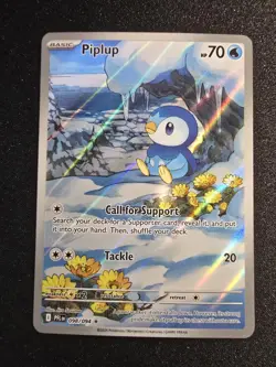 Piplup 098/094 - Holo - Phantasmal Flames - Pack Fresh NM - Pokemon TCG - Image 1