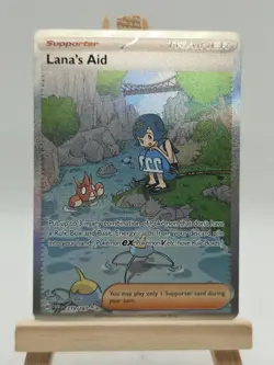 2024 POKEMON SCARLET VIOLET TWILIGHT MASQUERADE LANA’S AID SPECIAL ILLUSTR RARE - Image 1