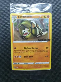 Sandaconda 082/163 Holo Rare Gamestop Stamp Promo Sealed NM, English Pokemon Pro - Image 1