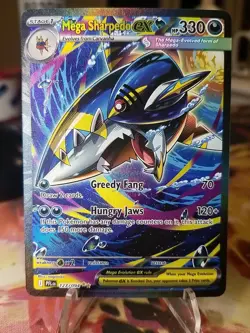 Pokemon TCG Phantasmal Flames Mega Sharpedo Ex 127/094 Special Illustration Rare - Image 1