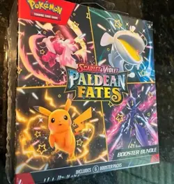 Pokemon TCG Scarlet And Violet Series Paldean Fates Booster Bundle Box Sealed - Image 1