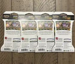 Pokemon TCG Evolving Skies Sleeved Booster Packs Complete Art Set 4 Packs - Image 2