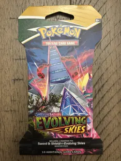 Pokemon TCG Evolving Skies Sleeved Booster Packs Complete Art Set 4 Packs - Image 5