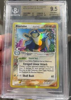 2006 Pokemon EX Crystal Guardians Blastoise Delta Species Holo BGS 9.5 Gem Mint - Image 1