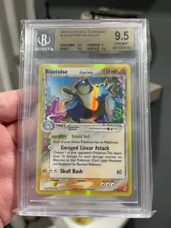 2006 Pokemon EX Crystal Guardians Blastoise Delta Species Holo BGS 9.5 Gem Mint - Image 3