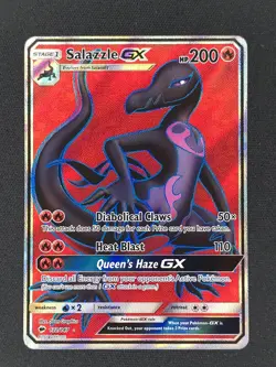 Salazzle GX (Full Art) 132/147 Pokemon SM - Burning Shadows NM 🔥 - Image 1