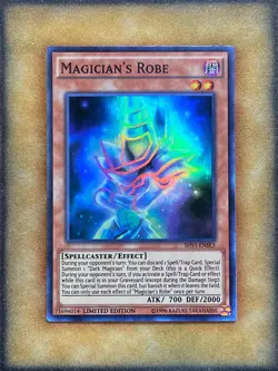 Yugioh Magician's Robe SHVI-ENSE3 Super Rare Limited Edition NM - Image 1