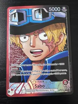 Sabo Alt Art OP13-004 L Carrying on His Will ONE PIECE Card Game ENGLISH ALT L - Image 1