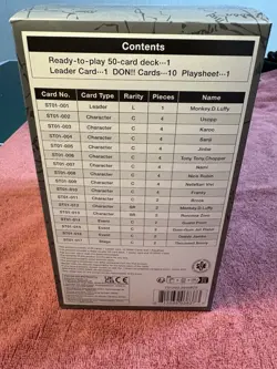 Display Case One Piece TCG Luffy StrawHat Crew Starter Deck ST-01 (Description) - Image 5