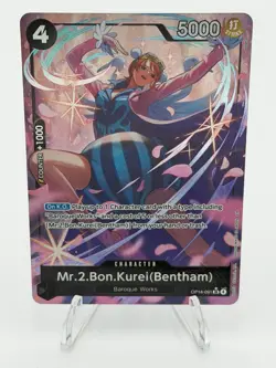 One Piece TCG English OP14-091 Mr. 2 Bon Kurei (Bentham) Alt Art Parallel NM - Image 1