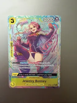 JEWELRY BONNEY - One Piece TCG OP08-105 - AA Alt Art Super Rare SR - Two Legends - Image 1