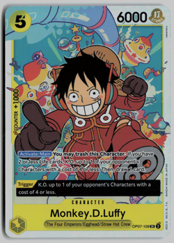 Monkey.D.Luffy OP07-109 SR Super Rare - One Piece TCG English - Image 1