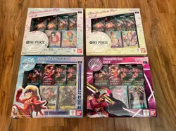 Brand New Bandai ONE PIECE Illustration Box 1 2 3 4 Set Boa Nami Luffy Zoro - Image 1