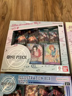 Brand New Bandai ONE PIECE Illustration Box 1 2 3 4 Set Boa Nami Luffy Zoro - Image 3