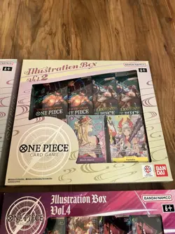 Brand New Bandai ONE PIECE Illustration Box 1 2 3 4 Set Boa Nami Luffy Zoro - Image 4
