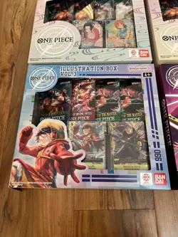 Brand New Bandai ONE PIECE Illustration Box 1 2 3 4 Set Boa Nami Luffy Zoro - Image 5
