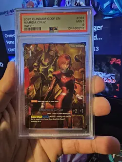 PSA 9 Marida Cruz R+ Gundam TCG Bandai 2025 Card GRADED - Image 1